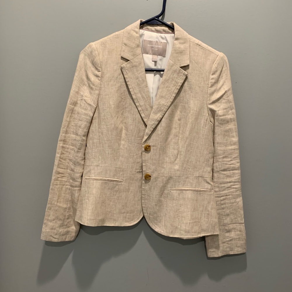Banana Republic Linen Blazer
